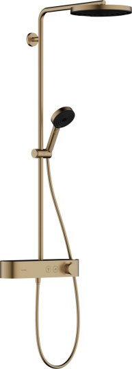 Hansgrohe Pulsify S Showerpipe Ø260 cm, 1 stråletype, Børstet Bronse Hansgrohe Pulsify S Showerpipe Ø260 cm, 1 stråletype, Børstet Bronse