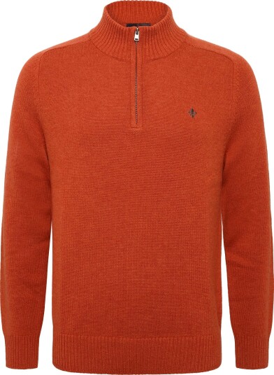 Morris Hertford Half Zip ORANGE XL