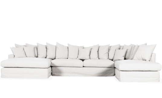 Soffadirekt MONACO PREMIUM U Sofa Høyre Hvit Soffadirekt MONACO PREMIUM U Sofa Høyre Hvit