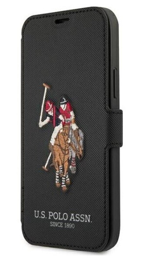 Us Polo Usflbkp12lpugflbk Iphone 12 Pro Max 6,7" Czarny/Black Book Polo Embroidery Collection