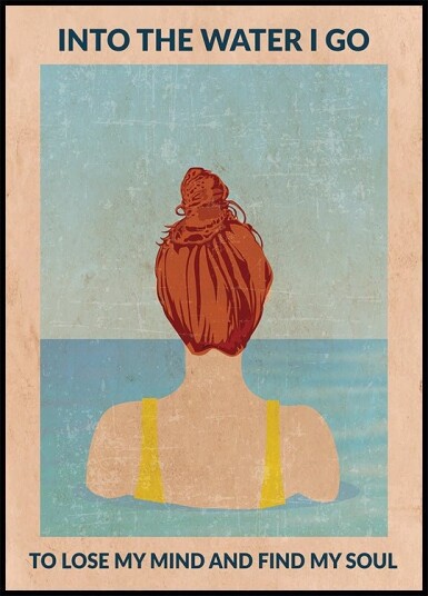 Into the Water redhead Plakat / 21x30cm