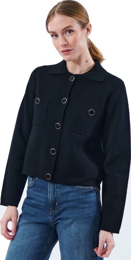 Jumperfabriken   Kardigan Nanette Cardigan   Svart