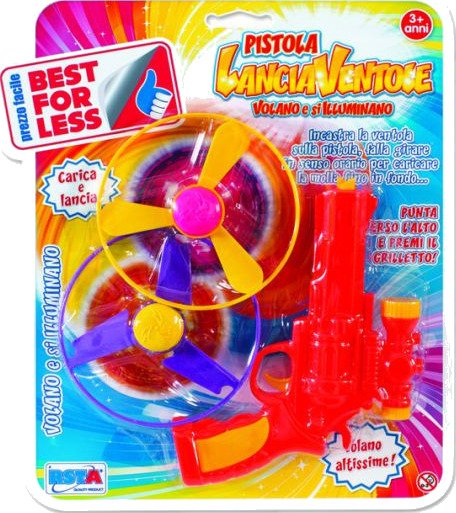 RSToys Leke Sugekopppistol - 1 stk - Flerfarget