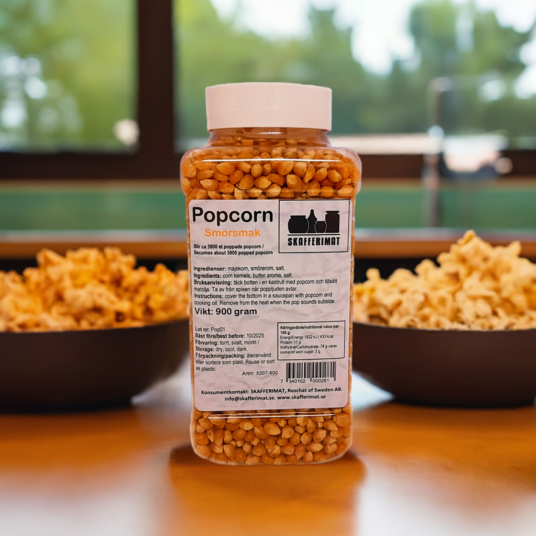 Popcorn Gourmet 900 g smørsmak Popcorn Gourmet 900 g smørsmak