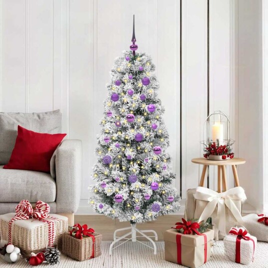  Kunstig sammensatt juletre med LED  stripelys 150 cm PVC