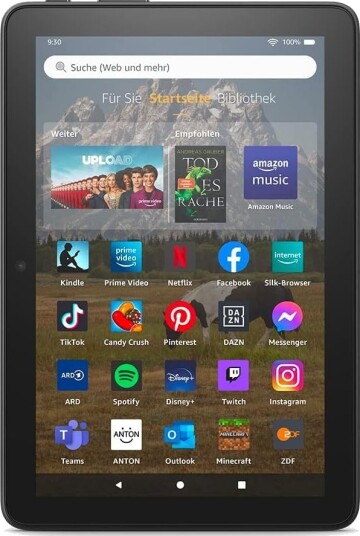 Amazon Fire HD 8 Nettbrett 2022 8" HD 64 GB Svart