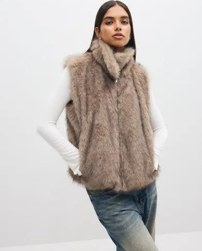 Vero Moda Beige Vmgloria Short Waistcoat Boo