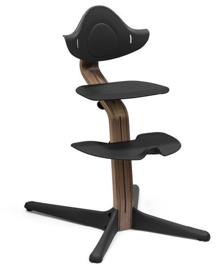 Stokke Nomi Matstol Walnut Black Stokke Nomi Matstol Walnut Black