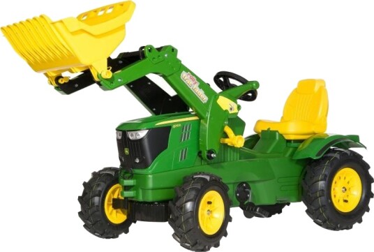 Rolly Toys John Deere 6210R traktor+frontlaster+lufthjul Rolly Toys John Deere 6210R traktor+frontlaster+lufthjul