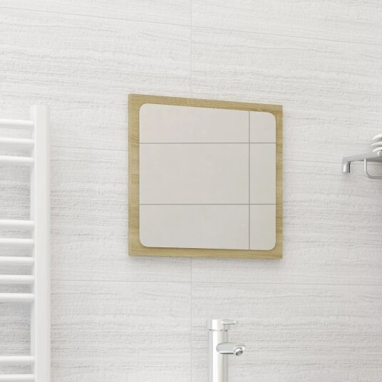 vidaXL Baderomsspeil sonoma eik 40x1,5x37 cm sponplate