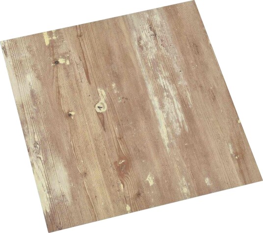Selvheftende Gulvplanker 30,5 x 30,5 cm 20 pcs PVC Brun og hvit
