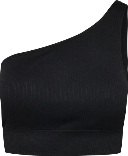 aim´n Ribbed Seamless One Shoulder Bra BLACK M