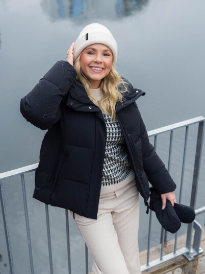 Twentyfour Mode Mia Puffer Sort 40