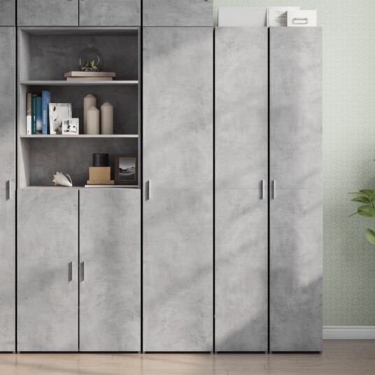 Hylle betonggrå 40x42,5x185 cm konstruert tre 8721102654916 Hylle betonggrå 40x42,5x185 cm konstruert tre 8721102654916
