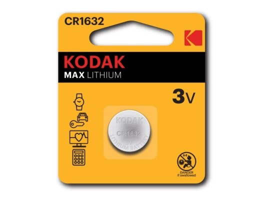 Kodak Max Batteri 2 X Cr1632 Li