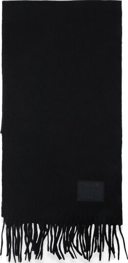 PS Paul Smith Men Scarf Plain Cashmere - BLACK - One Size