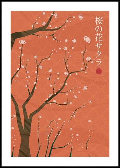Sakura no hana Poster Plakat / 30x40cm