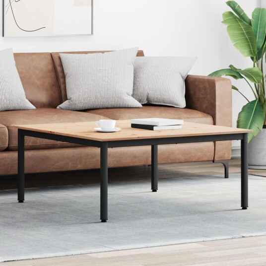 Kaffebord Naturlig 100 x 100 x 45 cm Massiv furu