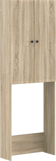 vidaXL Toalett skap EDE Sonoma eik 66 x 25,5 x 190 cm Konstruert tre