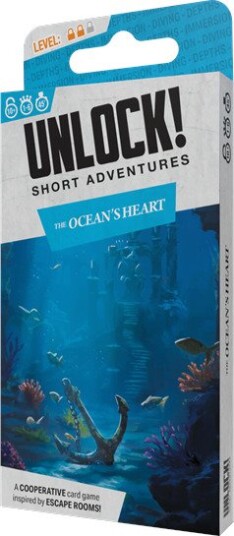 Asmodee Unlock Short 12 The Ocean's Heart Kortspill Engelsk