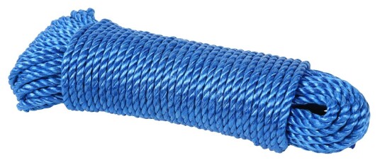 TAU BLÅTT 6mm 30m PP 6 BRUDDSTYRKE 100kg FUNDER