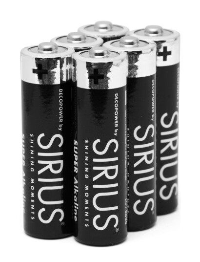 Sirius Home Decopower Batteries 6 Pcs Set Black AAA Sirius Home Decopower Batteries 6 Pcs Set Black AAA