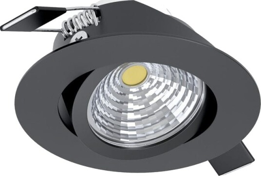 Innfelt lampe Saliceto 88 mm 4000K - Sort