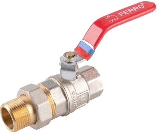 Ferro Kfps21 Kuleventil For Vann Med Spak 3/4"" Tilkobling, F.Power