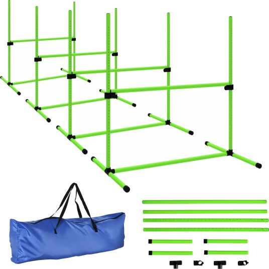 Northio Agility-Sett For Hunder Justerbart 4 Hekkløp Bærbar Veske