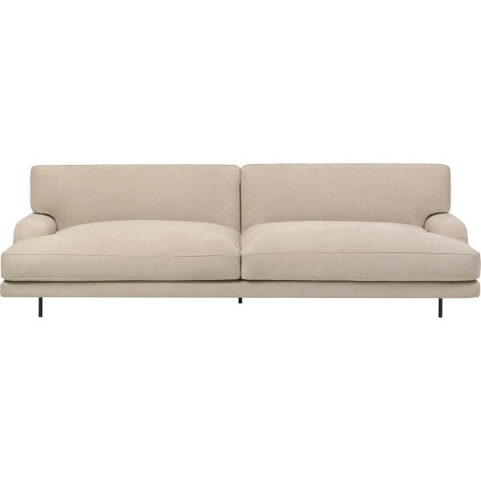 Gubi Flaneur Sofa LC 2 seters Ben Svart / Hot Madison 073 Beige