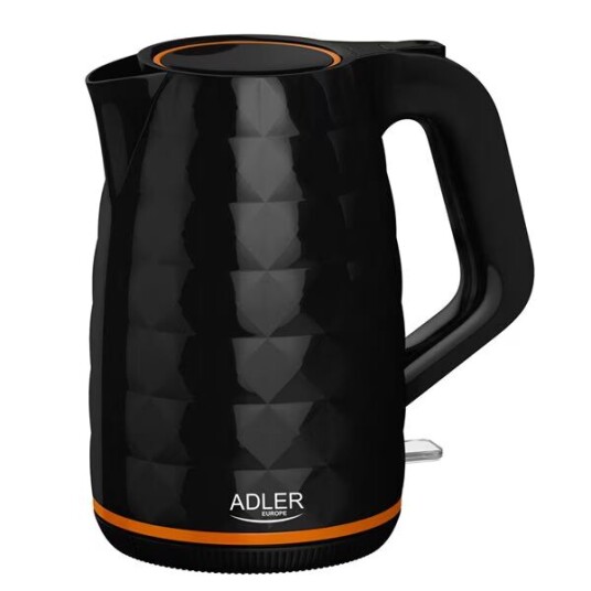 Adler AD 1277 Vannkoker 2200 W Trådløs 1,7 L Plast Svart