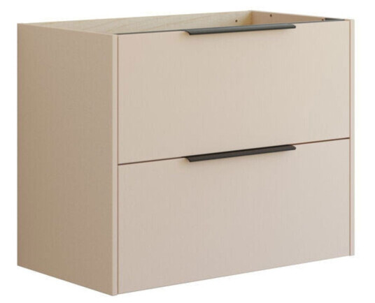 Dansani Mido+ Classic Glatt Servantskap 2 Skuff Sand Matt / 80cm Dansani Mido+ Classic Glatt Servantskap 2 Skuff Sand Matt / 80cm