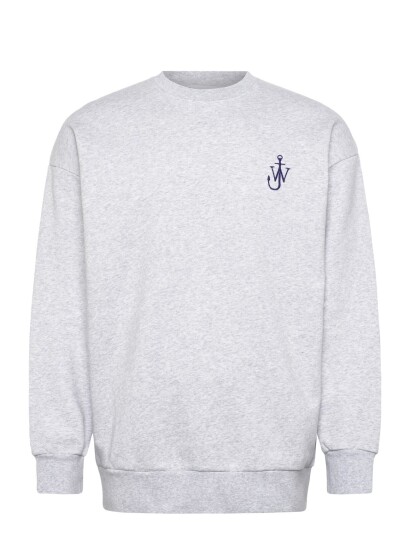 JW Anderson Anchor Logo Organic Cotton Sweatshirt Grey L JW Anderson Anchor Logo Organic Cotton Sweatshirt Grey L
