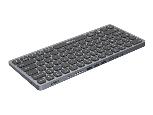 Unitek - Tastatur - 9-In-1 Hub - Usb-C - Romgrå Unitek - Tastatur - 9-In-1 Hub - Usb-C - Romgrå