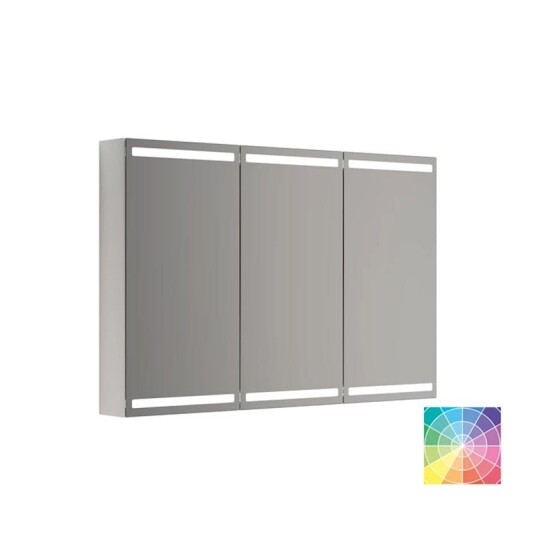 Dansani Calidris Parallel Speilskap 120cm 3 Dører / NCS eik