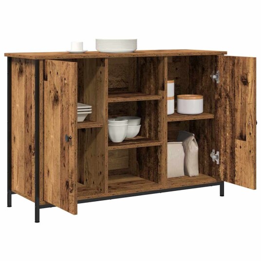 Skap i gammelt tre 100x35x70 cm Laget av sponplater og stål