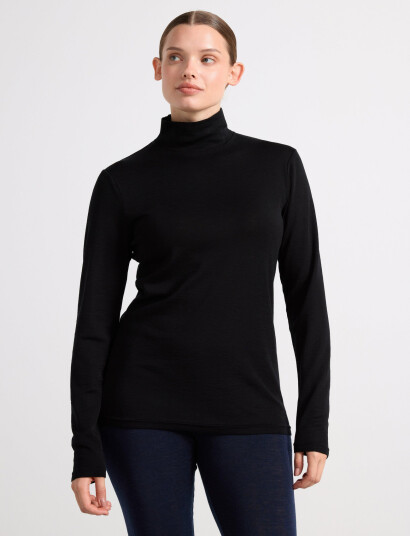 Lindex Turtleneck Top Wool - Black - S