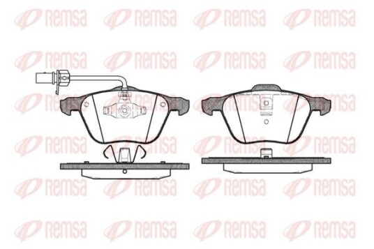 Bremseklosser REMSA 0836.02 Bremseklosser REMSA 0836.02