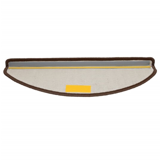vidaXL Trappematter 15 stk brun 65x25 cm