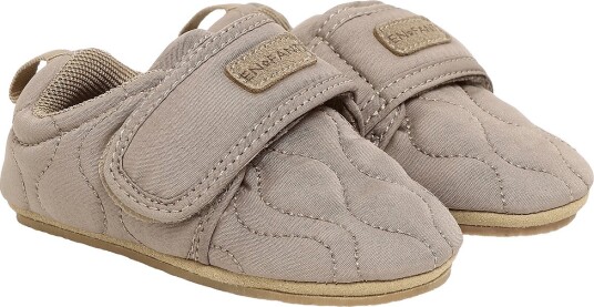 En Fant Slippers Velcro Quilt Beige 22 En Fant Slippers Velcro Quilt Beige 22