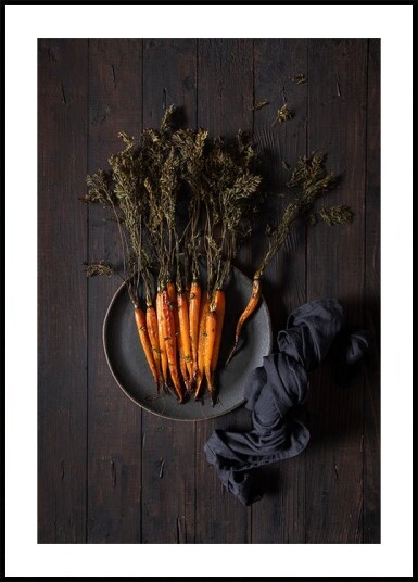 Roasted carrots Poster Plakat / 40x50cm Roasted carrots Poster Plakat / 40x50cm