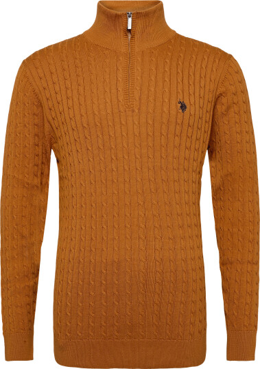 U.S. Polo Assn. Romeo Reg Cab Hz Uspa M Knit   Brown   S