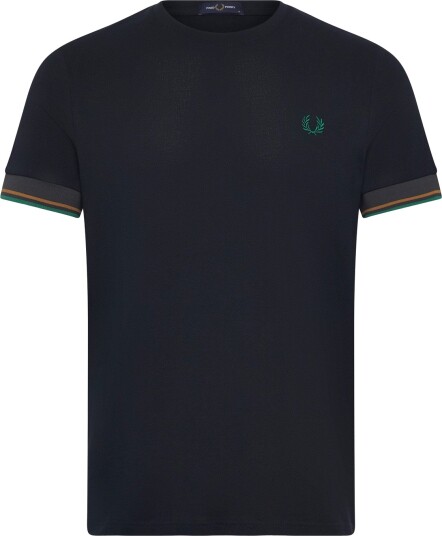 Fred Perry Twin Tipped Cuff Tee Navy XXL Fred Perry Twin Tipped Cuff Tee Navy XXL