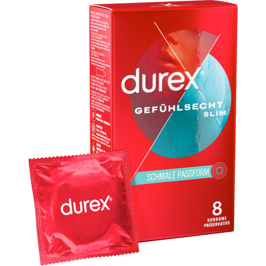 Durex Condoms Thin Feel Slim Fit Thin 8 stk. Durex Condoms Thin Feel Slim Fit Thin 8 stk.