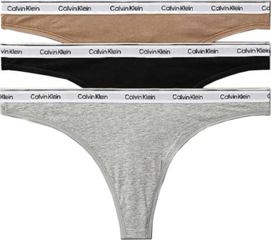Calvin Klein Thong 3Pk - Multi/patterned - L Calvin Klein Thong 3Pk - Multi/patterned - L