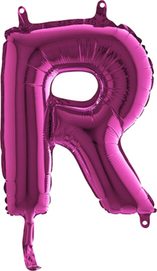 Ballongkungen Bokstavballong Mini Rosa Bokstav R 14371F