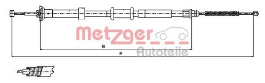 Metzger Tautrekk parkeringsbrems METZGER 12.0764