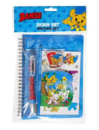 Bamse Bamse, Skrivesæt M/Multi-Col-Pen - Blue - ONE SIZE Bamse Bamse, Skrivesæt M/Multi-Col-Pen - Blue - ONE SIZE