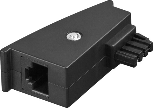 Goobay   Nettverksadapter   Tae F Hann Til Rj 45 2 Pins Hunn   5.3 M   Svart