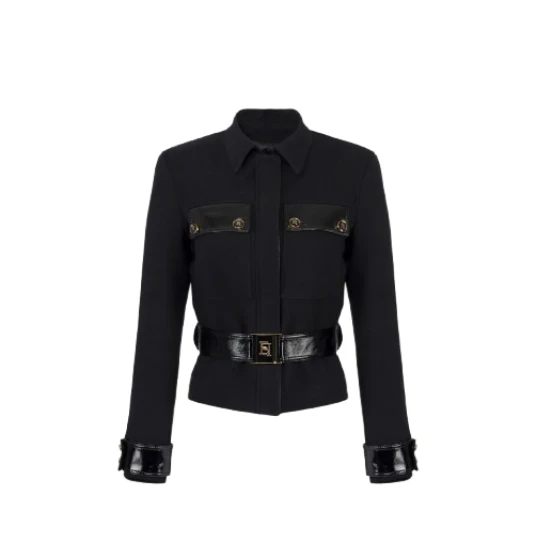 Elisabetta Franchi Dame Jakker Svart XL,